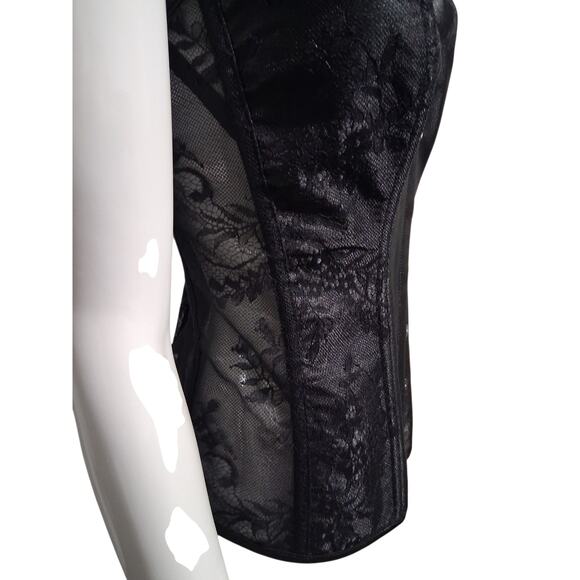 Adore Me Whimsigoth Witchy Fairygoth Women's Size XL Lace Boned Darkcore Corset - Picture 3 of 12